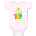 Baby Clothes Rainbow Irish Cupcake Food and Beverages Cupcakes Baby Bodysuits