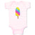 Baby Clothes Unicorn Ice Cream Food and Beverages Desserts Baby Bodysuits Cotton