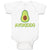 Baby Clothes Avokiddo Avocado Vegetables Kid Funny Baby Bodysuits Cotton