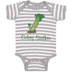 Baby Clothes Celery Stalker Vegetables Baby Bodysuits Boy & Girl Cotton