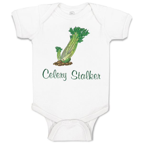 Baby Clothes Celery Stalker Vegetables Baby Bodysuits Boy & Girl Cotton