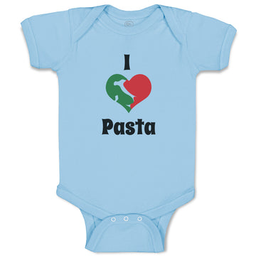 Baby Clothes I Love Pasta Italia Map Food & Beverage Others Baby Bodysuits
