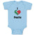 Baby Clothes I Love Pasta Italia Map Food & Beverage Others Baby Bodysuits