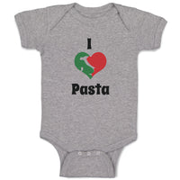 Baby Clothes I Love Pasta Italia Map Food & Beverage Others Baby Bodysuits