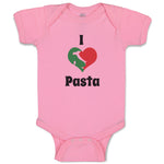 Baby Clothes I Love Pasta Italia Map Food & Beverage Others Baby Bodysuits