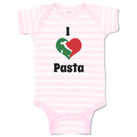 Baby Clothes I Love Pasta Italia Map Food & Beverage Others Baby Bodysuits