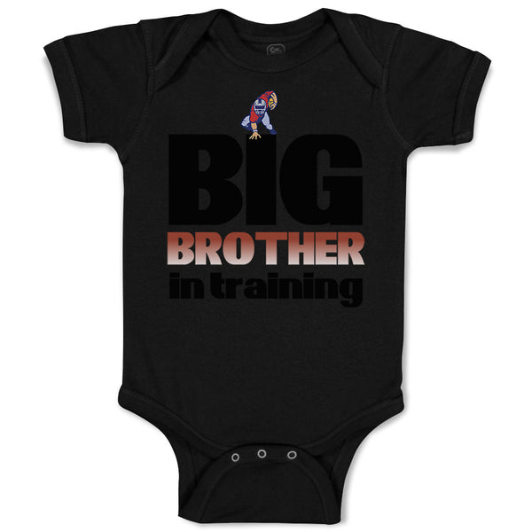 Baby Clothes Big Brother in Training Football Baby Bodysuits Boy & Girl Cotton