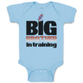 Baby Clothes Big Brother in Training Football Baby Bodysuits Boy & Girl Cotton