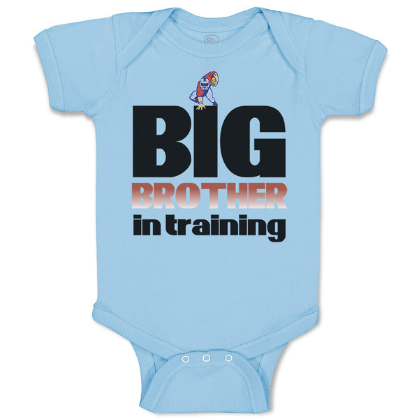 Baby Clothes Big Brother in Training Football Baby Bodysuits Boy & Girl Cotton