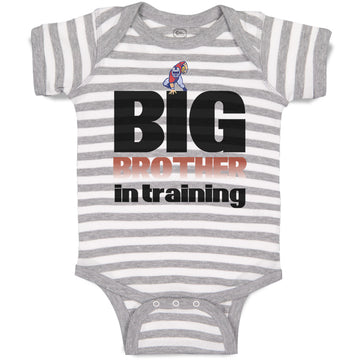 Baby Clothes Big Brother in Training Football Baby Bodysuits Boy & Girl Cotton