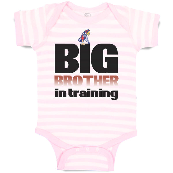 Baby Clothes Big Brother in Training Football Baby Bodysuits Boy & Girl Cotton