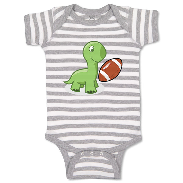 Baby Clothes Football Dino Dinosaur Football Sports Football Baby Bodysuits