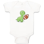 Baby Clothes Football Dino Dinosaur Football Sports Football Baby Bodysuits