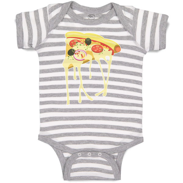 Baby Clothes Cheesy Pizza Falling Baby Bodysuits Boy & Girl Cotton