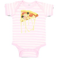 Baby Clothes Cheesy Pizza Falling Baby Bodysuits Boy & Girl Cotton