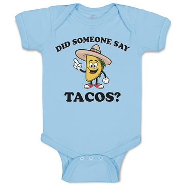 Baby Clothes Did Someone Say Tacos Baby Bodysuits Boy & Girl Cotton