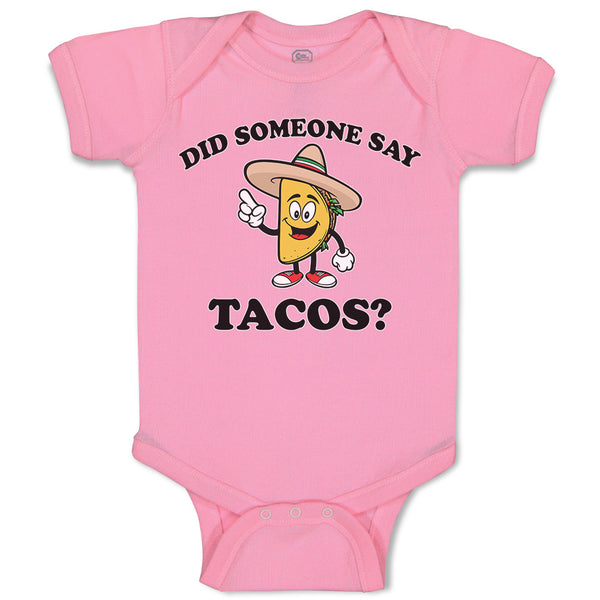 Baby Clothes Did Someone Say Tacos Baby Bodysuits Boy & Girl Cotton