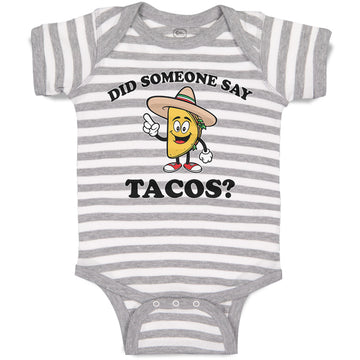 Baby Clothes Did Someone Say Tacos Baby Bodysuits Boy & Girl Cotton