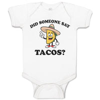 Baby Clothes Did Someone Say Tacos Baby Bodysuits Boy & Girl Cotton