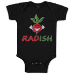 Baby Clothes Radish with Smile Vegetable Baby Bodysuits Boy & Girl Cotton