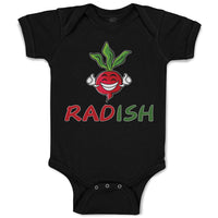 Baby Clothes Radish with Smile Vegetable Baby Bodysuits Boy & Girl Cotton