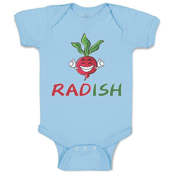 Baby Clothes Radish with Smile Vegetable Baby Bodysuits Boy & Girl Cotton