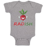 Baby Clothes Radish with Smile Vegetable Baby Bodysuits Boy & Girl Cotton