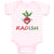 Baby Clothes Radish with Smile Vegetable Baby Bodysuits Boy & Girl Cotton