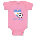 Baby Clothes Future Soccer Player Argentina Future Baby Bodysuits Cotton