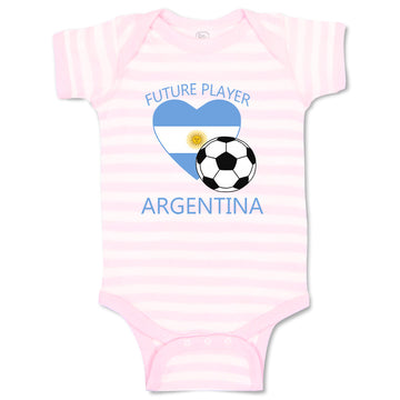Baby Clothes Future Soccer Player Argentina Future Baby Bodysuits Cotton