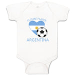 Baby Clothes Future Soccer Player Argentina Future Baby Bodysuits Cotton