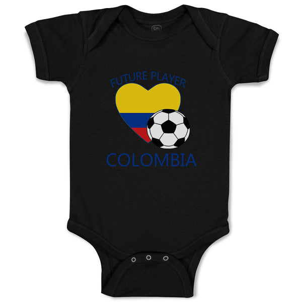 Baby Clothes Future Soccer Player Colombia Future Baby Bodysuits Cotton