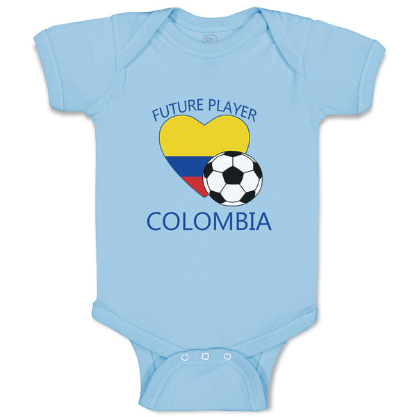 Baby Clothes Future Soccer Player Colombia Future Baby Bodysuits Cotton