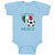 Baby Clothes Future Soccer Player Mexico Future Baby Bodysuits Boy & Girl Cotton
