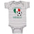 Baby Clothes Future Soccer Player Mexico Future Baby Bodysuits Boy & Girl Cotton