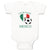 Baby Clothes Future Soccer Player Mexico Future Baby Bodysuits Boy & Girl Cotton