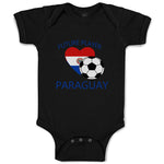 Baby Clothes Future Soccer Player Paraguay Future Baby Bodysuits Cotton