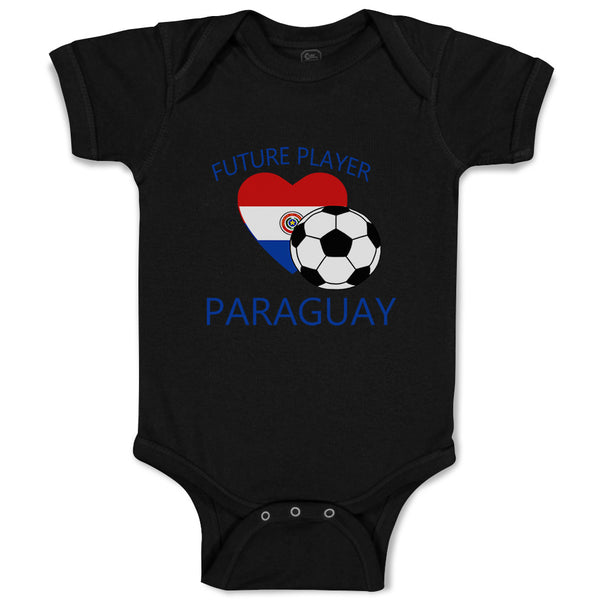 Baby Clothes Future Soccer Player Paraguay Future Baby Bodysuits Cotton