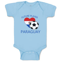 Baby Clothes Future Soccer Player Paraguay Future Baby Bodysuits Cotton