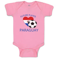 Baby Clothes Future Soccer Player Paraguay Future Baby Bodysuits Cotton
