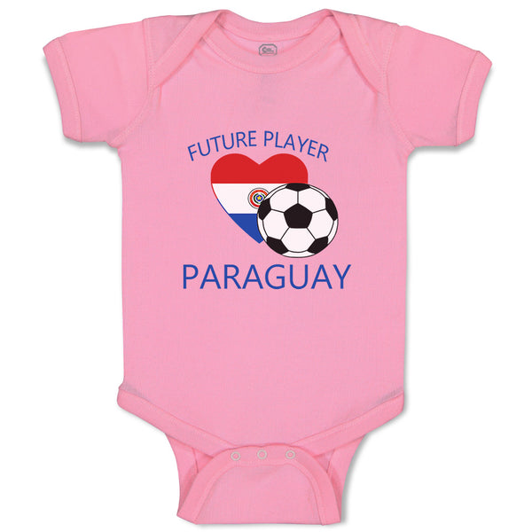 Baby Clothes Future Soccer Player Paraguay Future Baby Bodysuits Cotton