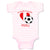 Baby Clothes Future Soccer Player Peru Future Baby Bodysuits Boy & Girl Cotton