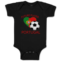 Baby Clothes Future Soccer Player Portugal Future Baby Bodysuits Cotton