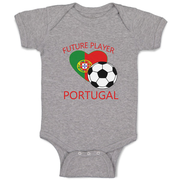 Baby Clothes Future Soccer Player Portugal Future Baby Bodysuits Cotton