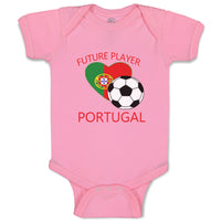 Baby Clothes Future Soccer Player Portugal Future Baby Bodysuits Cotton