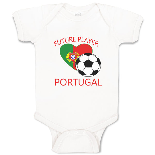 Baby Clothes Future Soccer Player Portugal Future Baby Bodysuits Cotton