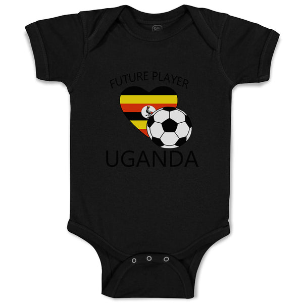 Baby Clothes Future Soccer Player Uganda Future Baby Bodysuits Boy & Girl Cotton