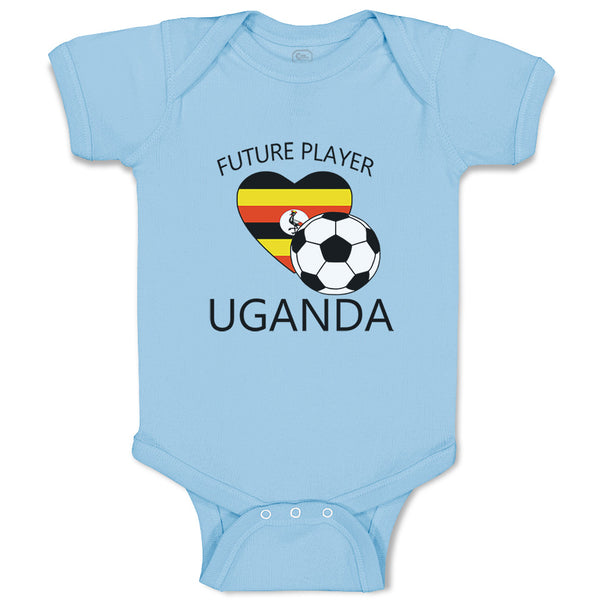 Baby Clothes Future Soccer Player Uganda Future Baby Bodysuits Boy & Girl Cotton