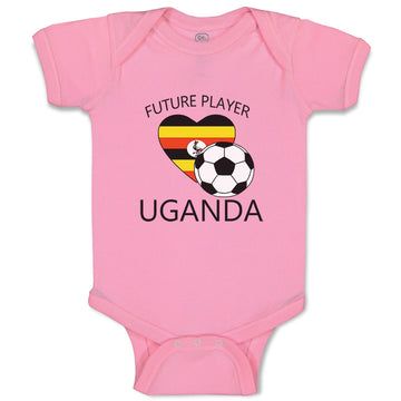 Baby Clothes Future Soccer Player Uganda Future Baby Bodysuits Boy & Girl Cotton