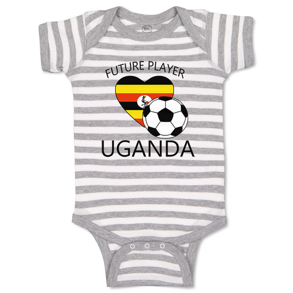 Baby Clothes Future Soccer Player Uganda Future Baby Bodysuits Boy & Girl Cotton